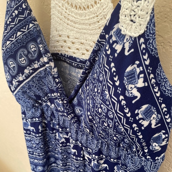 NWOT size medium (7-9) navy No Boundaries dress - Picture 2 of 6